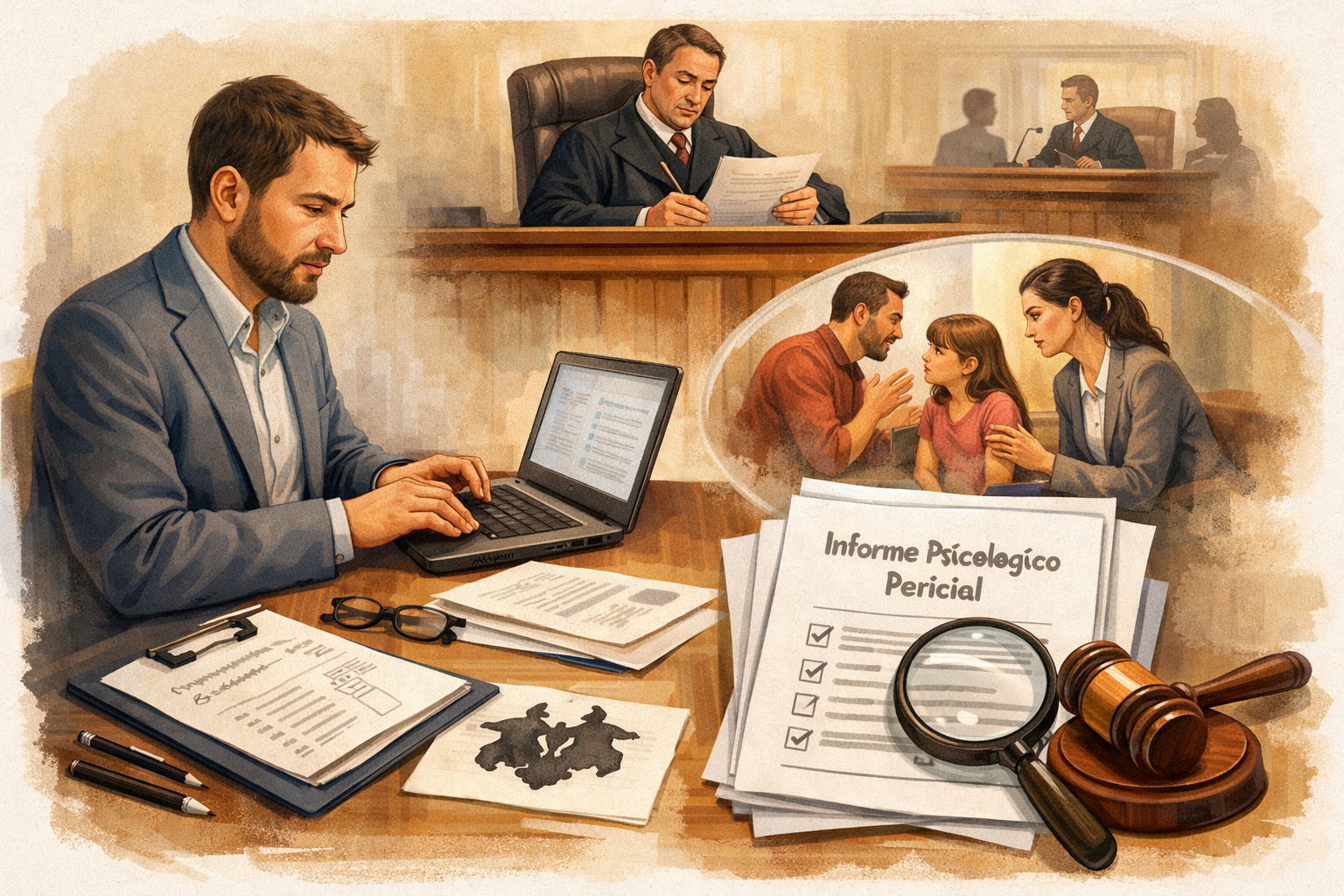 Informe psicológico pericial: cómo se elabora y qué valor tiene en un juicio