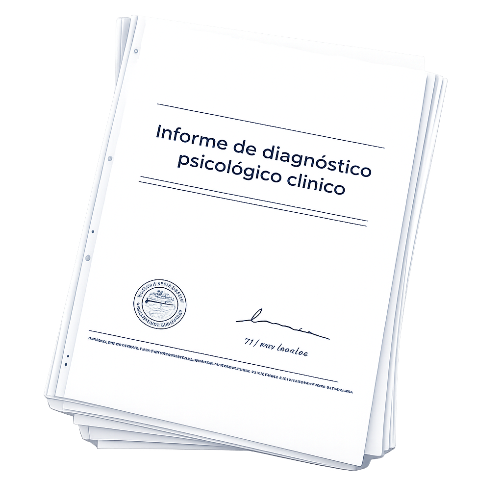 Informe psicológico pericial para tribunales
